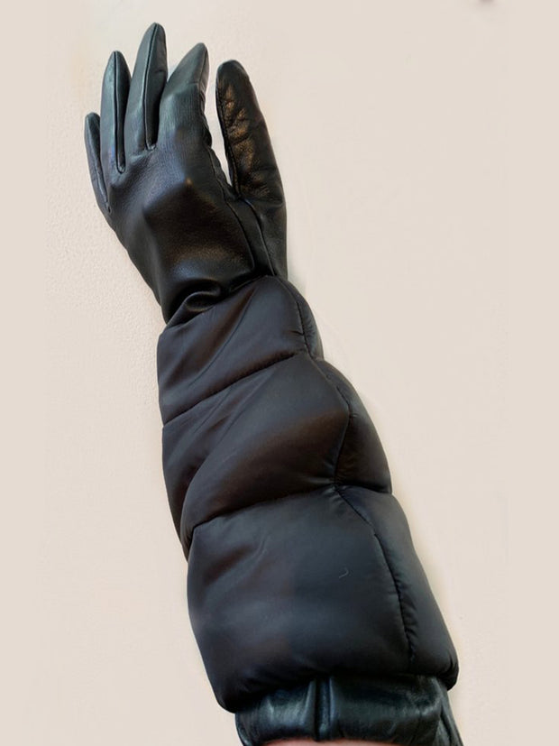 Aristide Long Leather Duvet Gloves