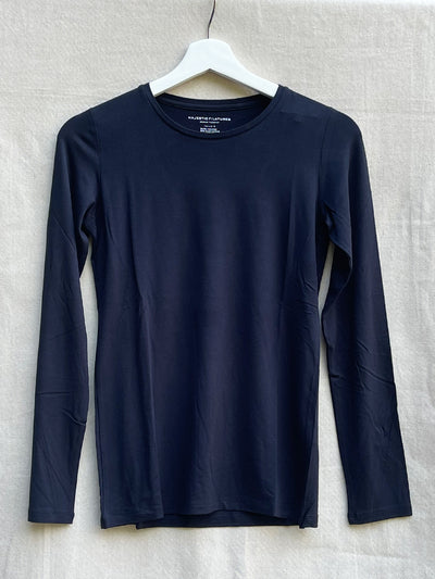Majestic Long Sleeves Soft Touch Crew Neck