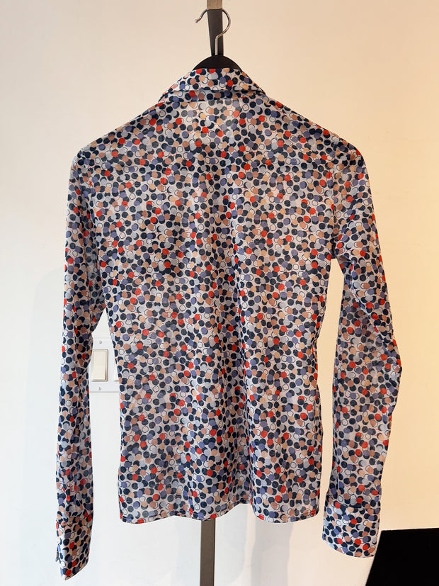 Caliban Spotted Print Shirt