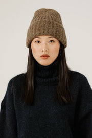 Bare Knitwear Colette Boucle Beanie in Melange