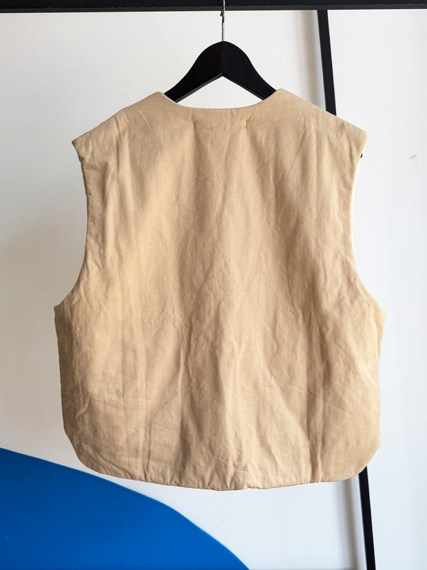 Elsa Esturgie Ocre Puffer Vest