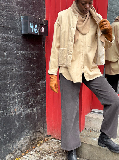 Elsa Esturgie Ocre Puffer Vest