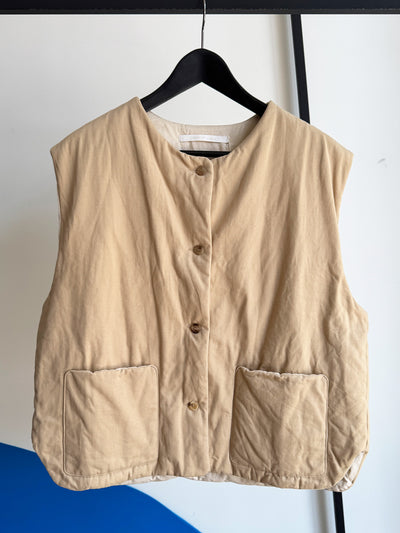 Elsa Esturgie Ocre Puffer Vest