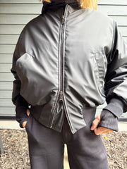 Crossley Black Bomber Jacket