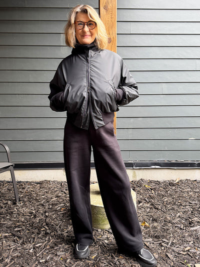 Crossley Black Bomber Jacket