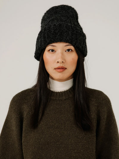 Bare Knitwear Colette Boucle Beanie in Melange