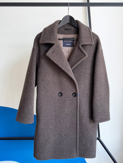 Cinzia Rocca Textured Double Breasted Coat
