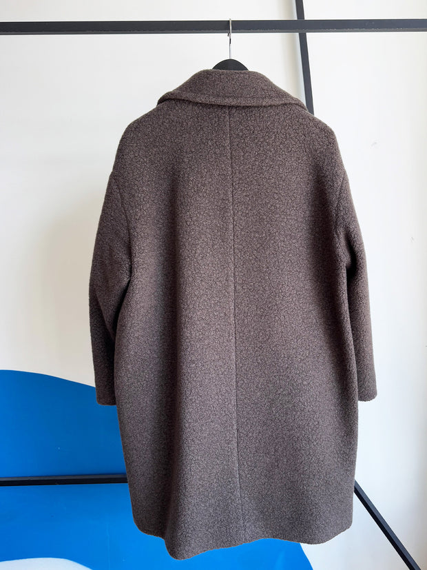 Cinzia Rocca Textured Double Breasted Coat