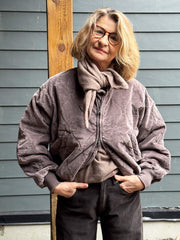 Crossley BICER Quilted Bomber Jacket