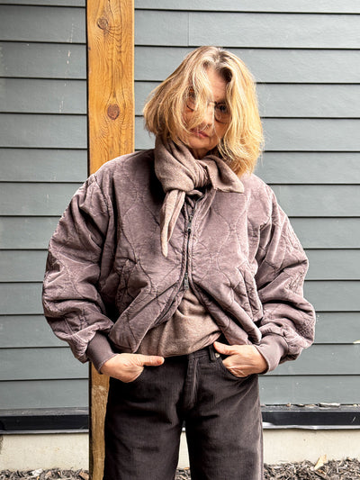 Crossley BICER Quilted Bomber Jacket