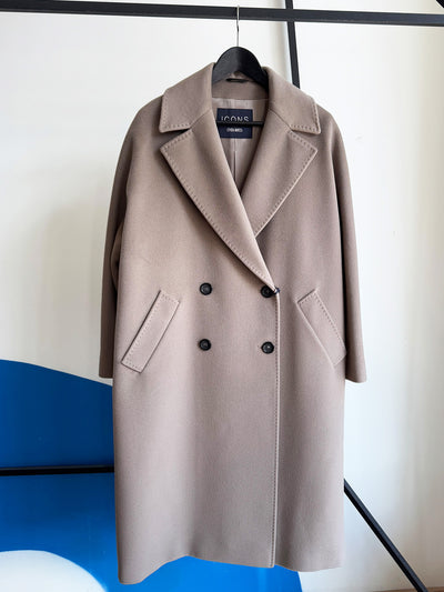 Cinzia Rocca Taupe Oversized Coat