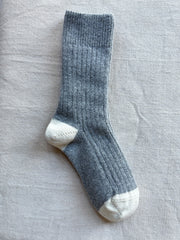 Royalties Ribbed Cashmere Socks
