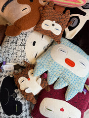 Velvet Moustache Pillows