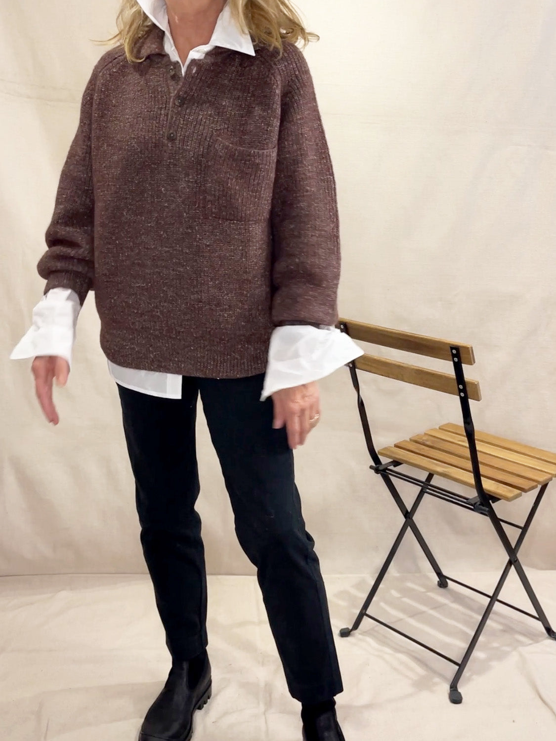 Bare Knitwear Alder Henley Sweater – Annie Aime