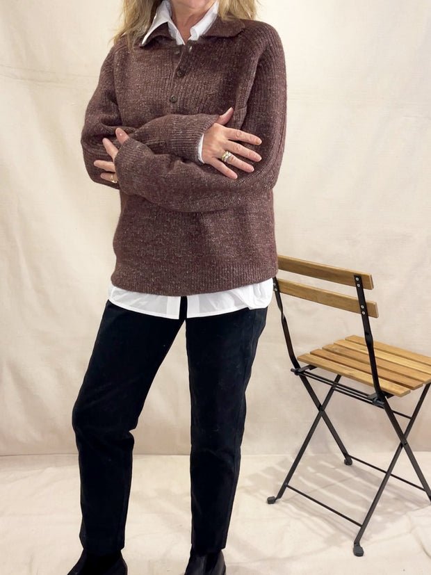 Bare Knitwear Alder Henley Sweater