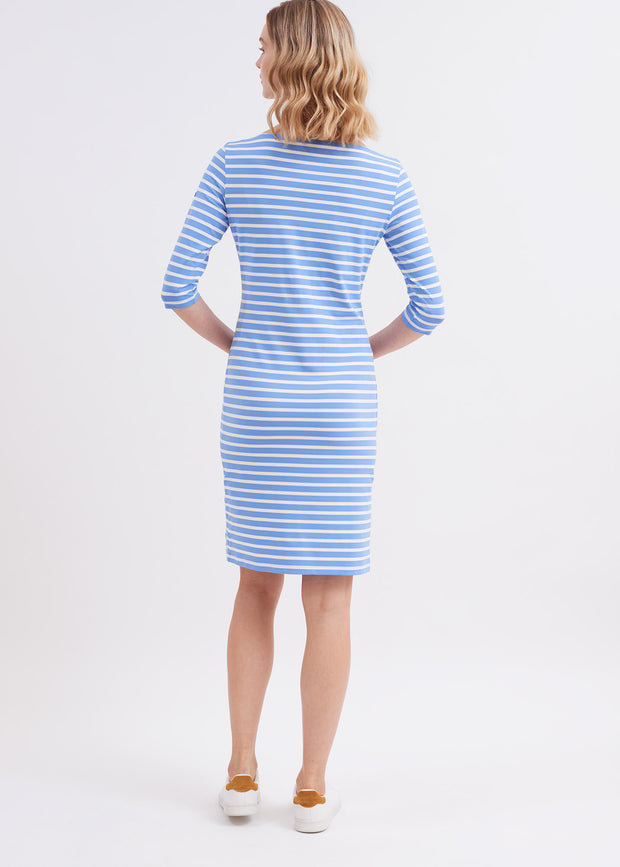 Propriano Navy and White Striped Dress