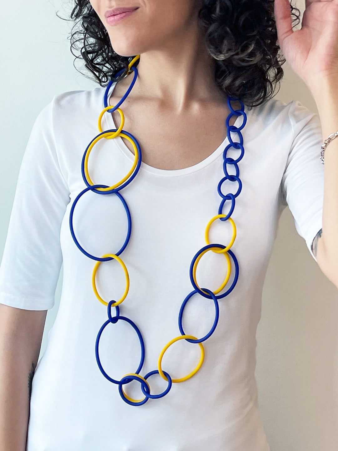 くーさむ　chain necklace Stone Filled Grizzley Gang Pendant 24