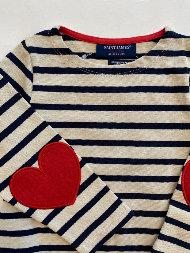 Children's SAINT JAMES "I Love Stripes" Cotton Jersey Sailor Top