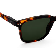 IZIPIZI #L Sunglasses Tortoise with Green Lenses