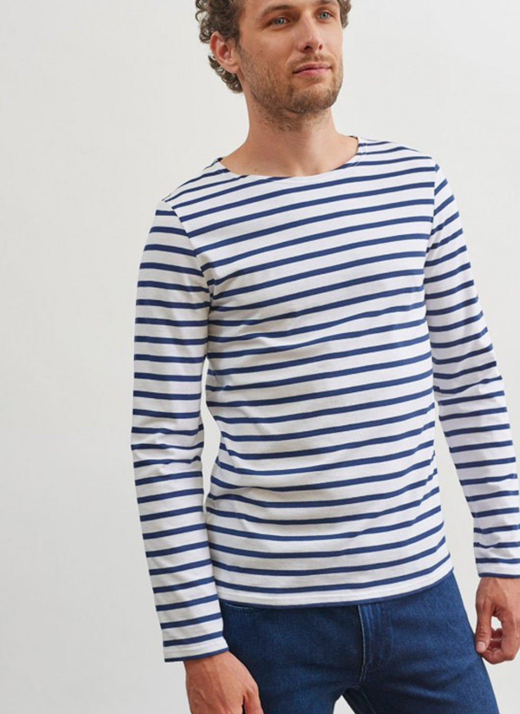 Tシャツ・カットソー SAINT JAMES Embroidered Cotton Minquiers Modern T-Shirt Saint James Embroidered Cotton Minquiers Modern T-shirt