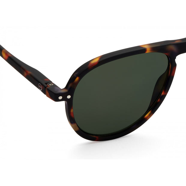 IZIPIZI #I Sunglasses Tortoise with Green Lenses